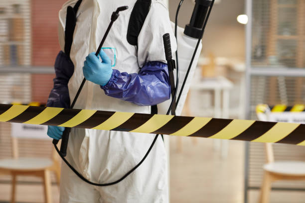 Professional Biohazard Cleanup technician working in Wildomar, CA